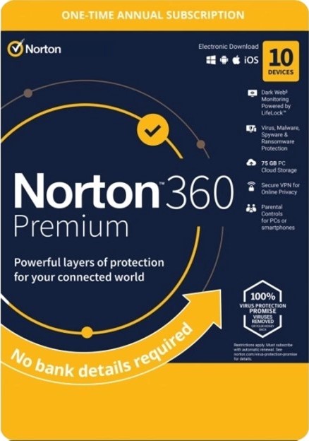 Norton 360 Premium Annual Productivity License Norton 360 Premium Annual Productivity License