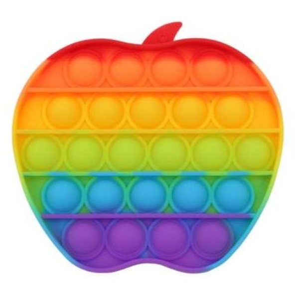Sceedo Pop It Bubble Apple Fidget Rainbow