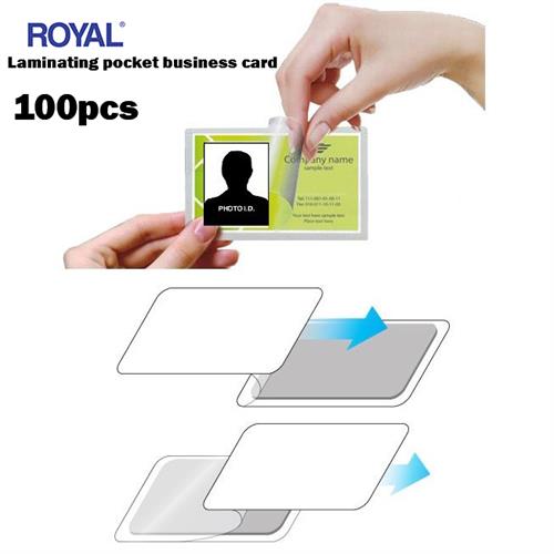 Royal Laminating Pocket Business Card Royal Laminating Pocket Business Card