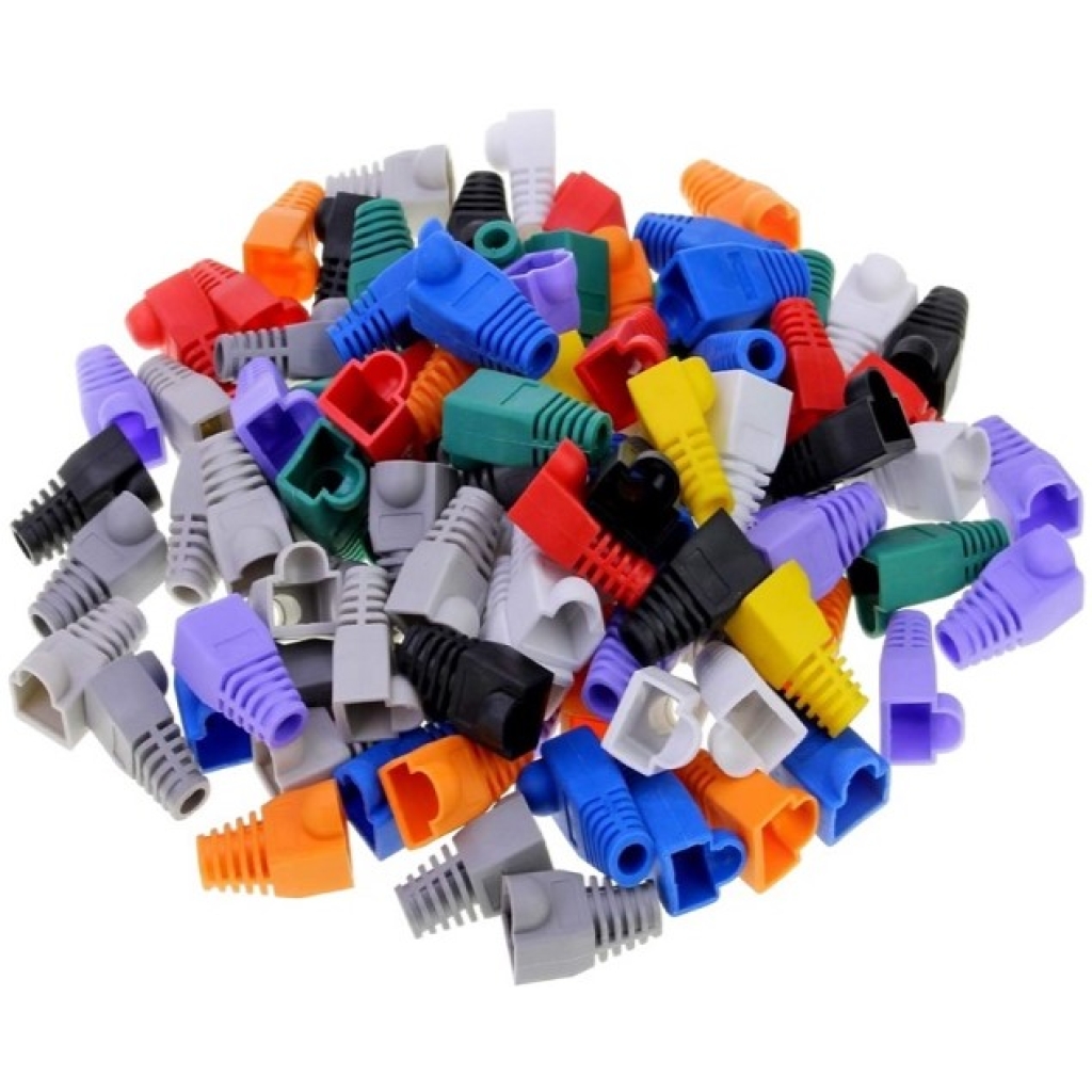Netix RJ45 Multi Color 100 Pieces Rubber Boots