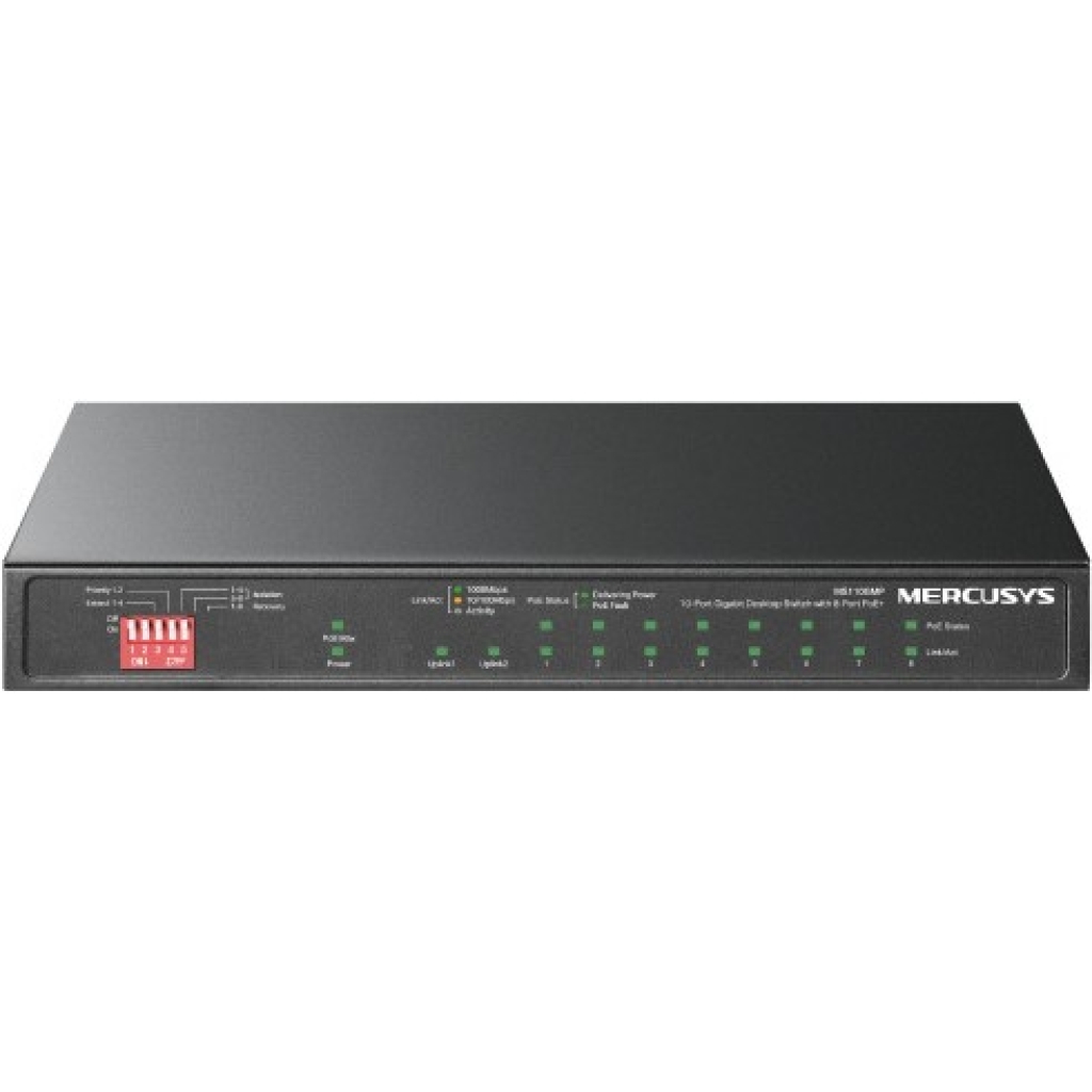 Mercusys 10 Port Gigabit Desktop Switch with 8 Port PoE Plus