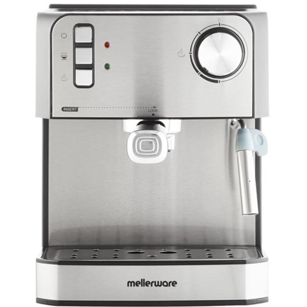 Mellerware Trieste 850W Stainless Steel Espresso Coffee Maker